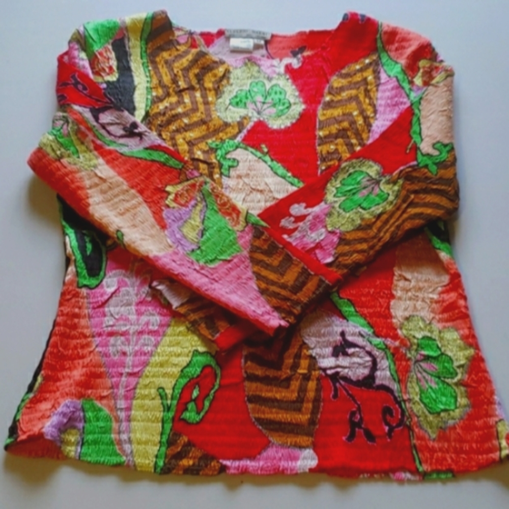Alberto Makali Bright Pink Red Stretch Kindle Top Sz M